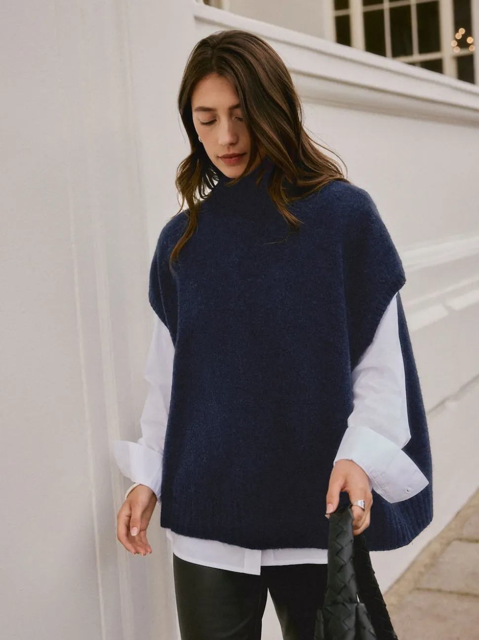 Bleu marine - Débardeur N. Premium en maille