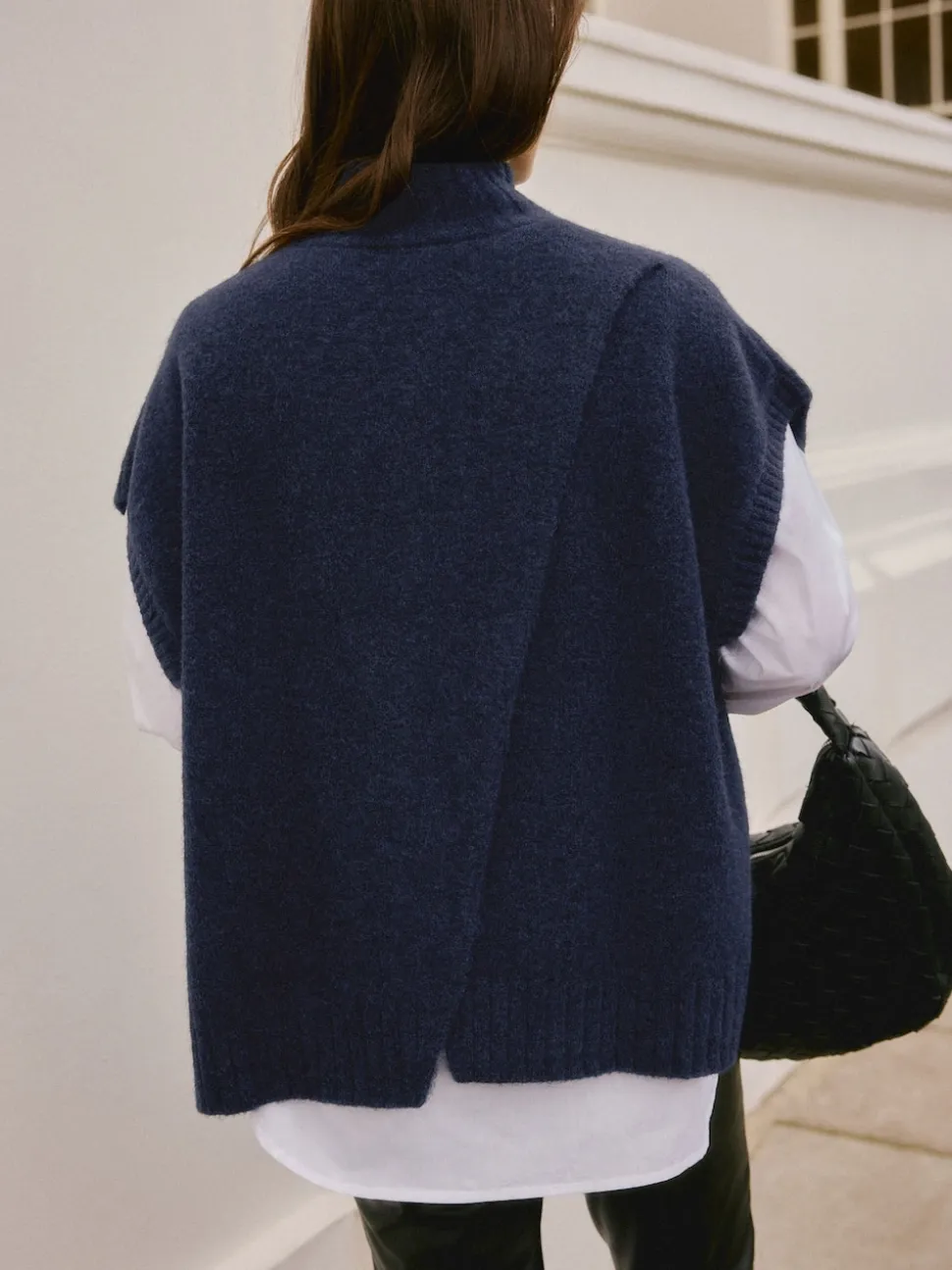 Bleu marine - Débardeur N. Premium en maille