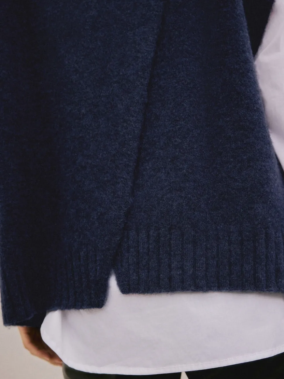 Bleu marine - Débardeur N. Premium en maille
