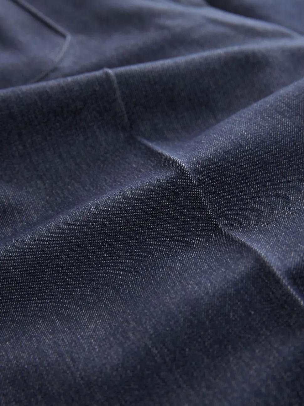 Bleu marine - Denim Look Slim Flare Trousers