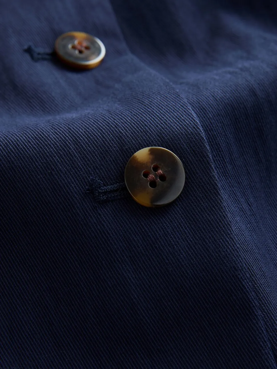 Bleu marine - Gilet boutonné sur le devant