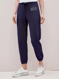 Bleu marine - Jogging Gap droit à logo