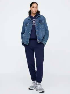 Bleu marine - Jogging Gap droit à logo