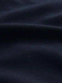 Bleu marine - Jupe crayon ajustée en laine