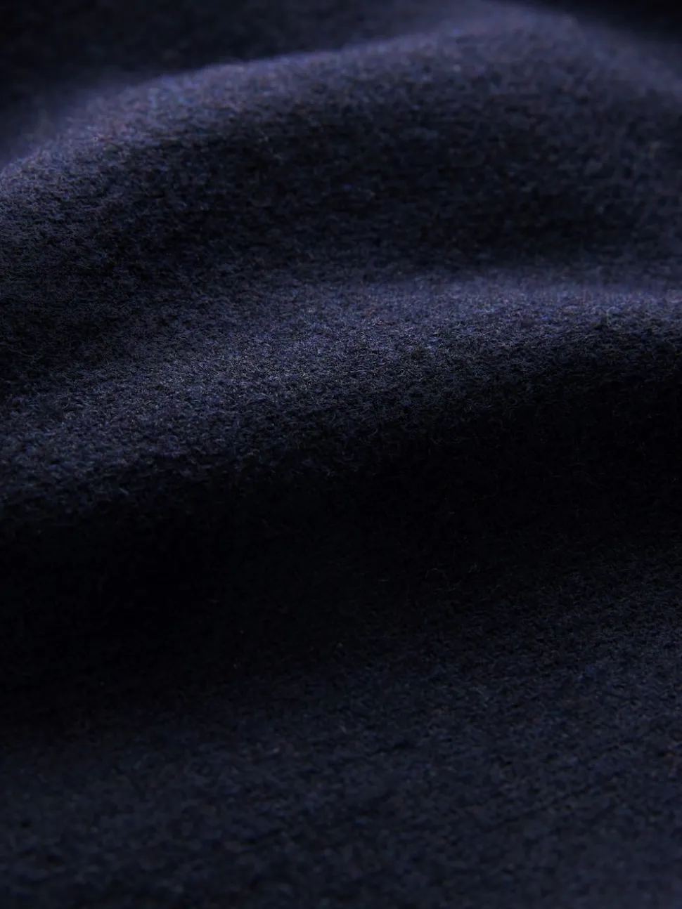Bleu marine - Manteau habillé à col cheminée