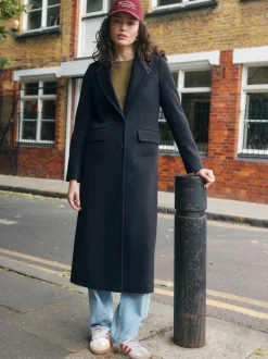 Bleu marine - Manteau Revere