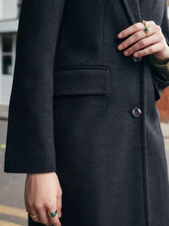 Bleu marine - Manteau Revere