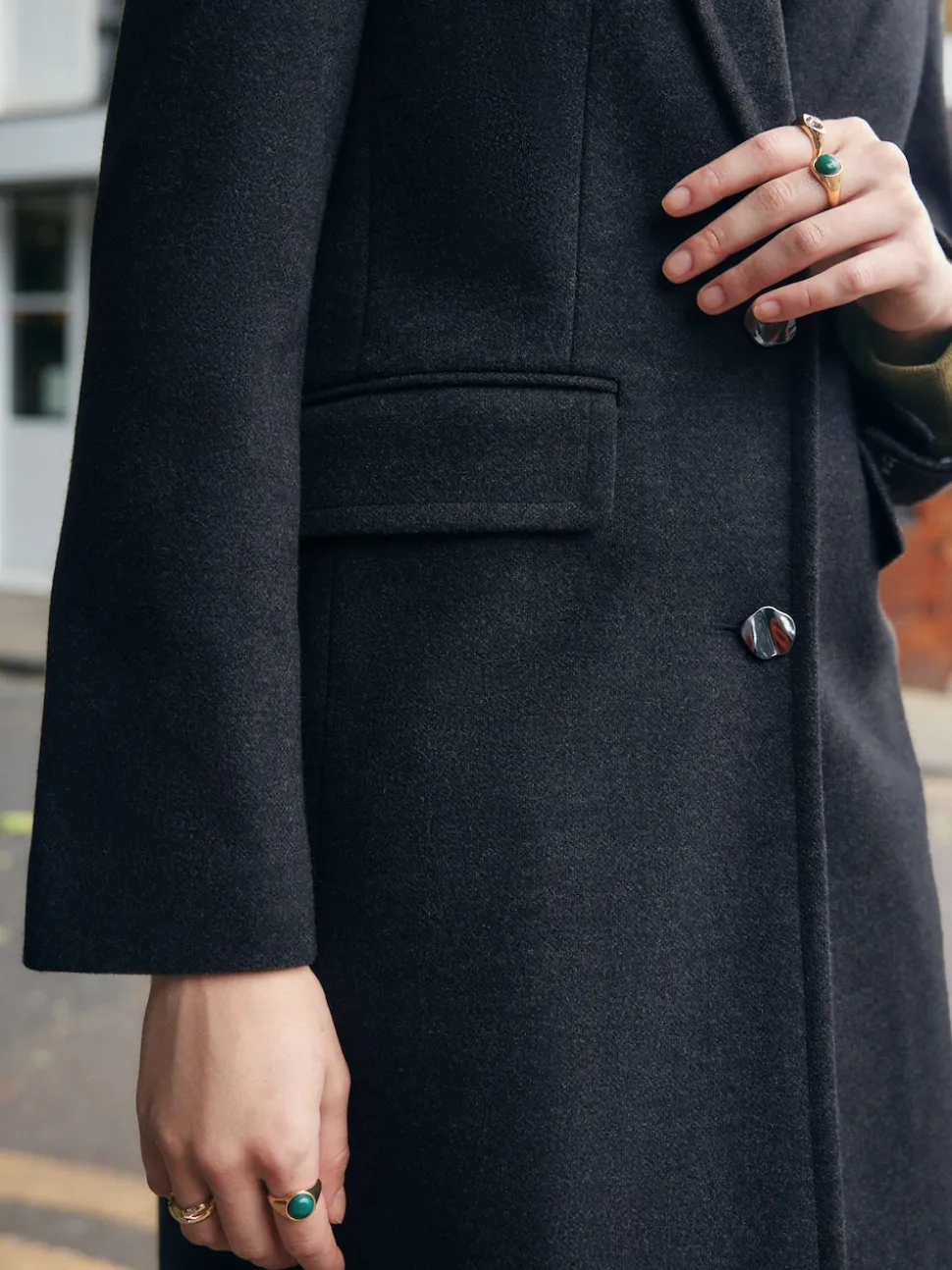 Bleu marine - Manteau Revere