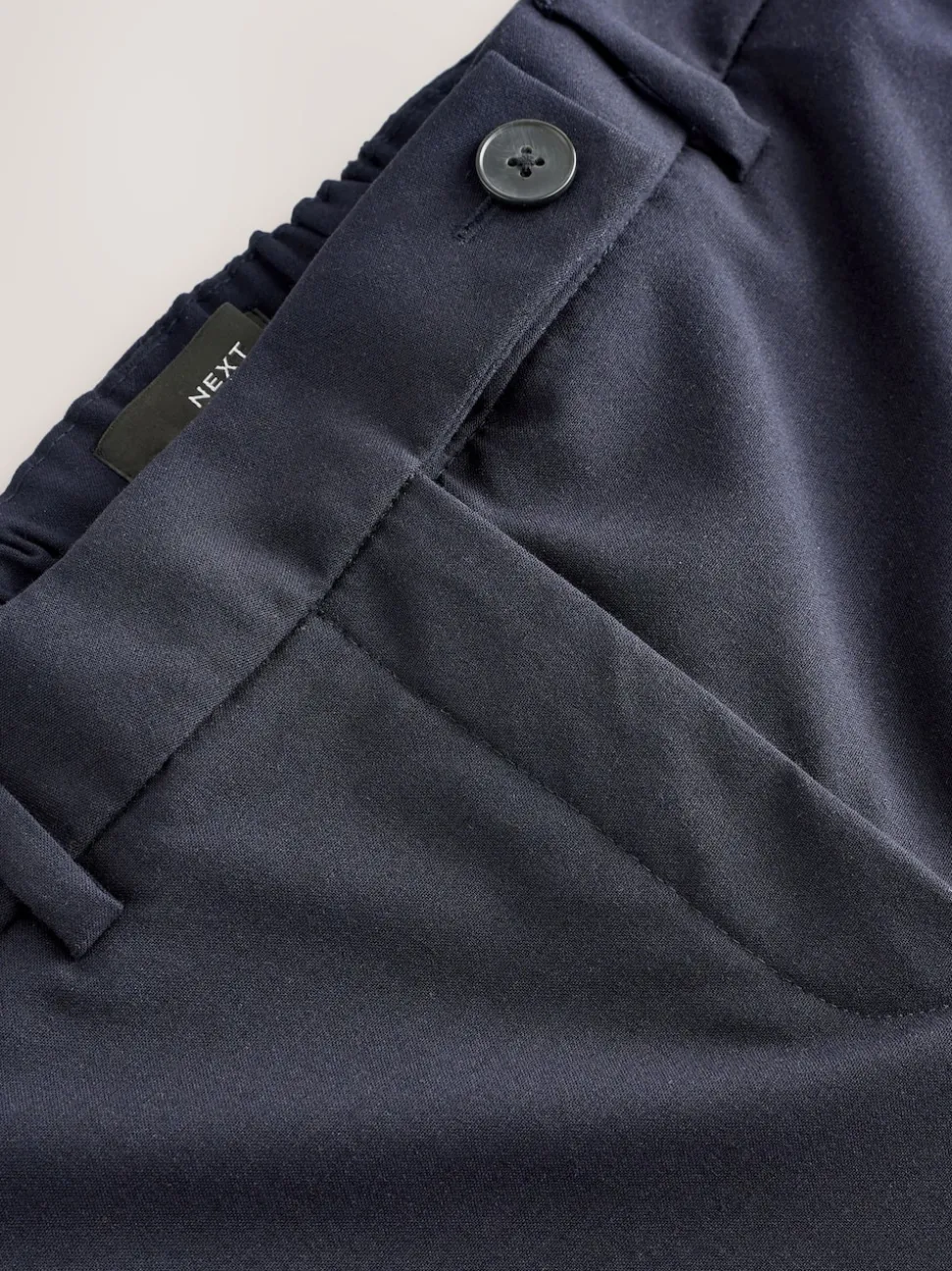 Bleu marine - Pantalon bootcut habillé avec laine