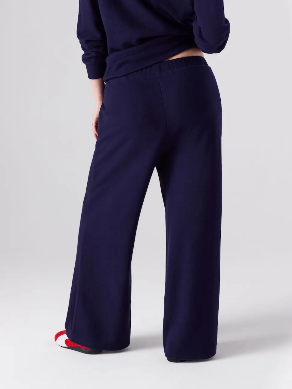 Bleu marine - Pantalon de maternité large douillet