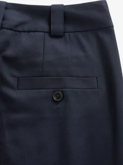Bleu marine - Pantalons habillés coupe robuste