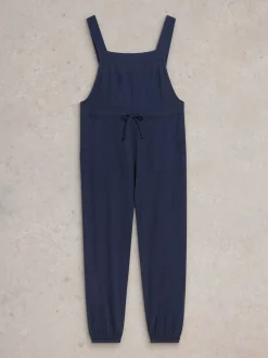 Bleu marine - Salopette Daphne en jersey de coton 100% White Stuff