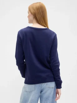 Bleu marine - Sweat Gap décontracté à logo