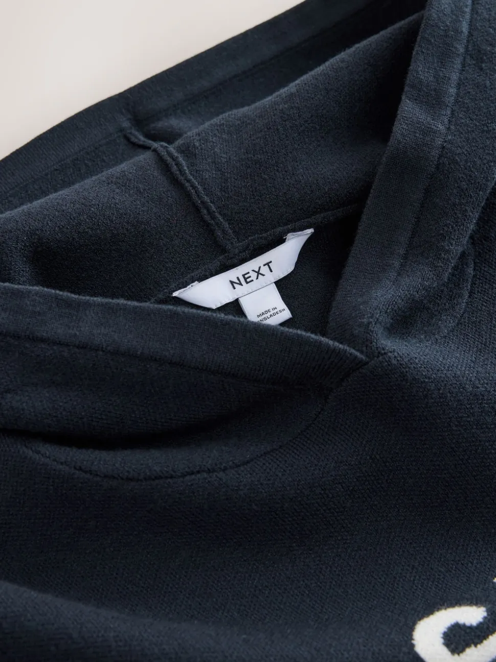 Bleu marine - Sweat-shirt à capuche compact et confortable à Manches longues