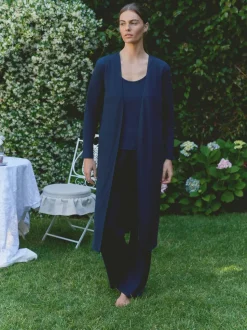 Bleu marine foncé - Cardigan Laura Ashley Longline Lounge