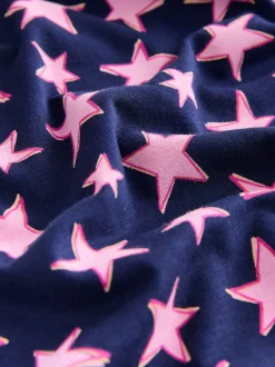 Bleu marine motif étoiles - Pyjama à manches longues