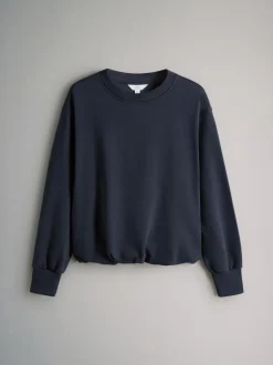 Bleu marine/vert sauge - The Set lot de 2 Sweat-shirts à ourlet boule