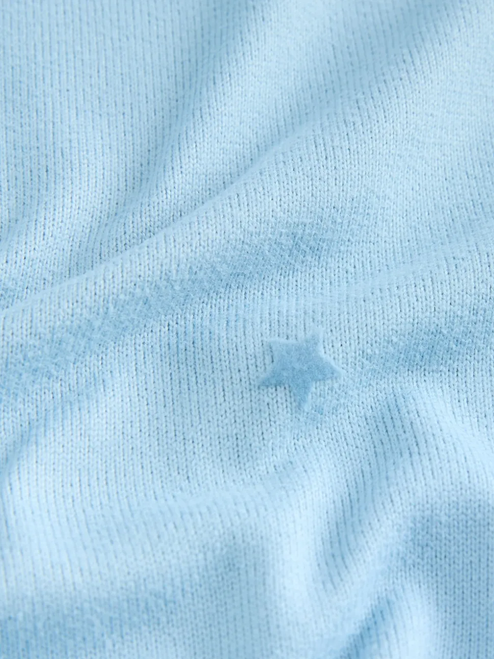 Bleu motif étoiles - Pyjama à manches longues doux cœur