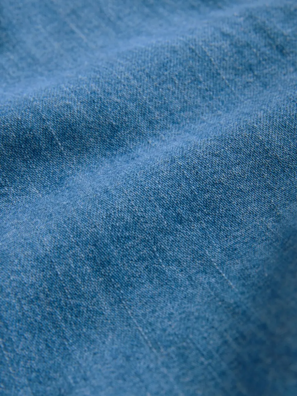Bleu moyen - Chemise en Denim ajustée à taille cintrée