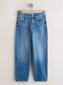 Bleu moyen - Jean droit Stovepipe