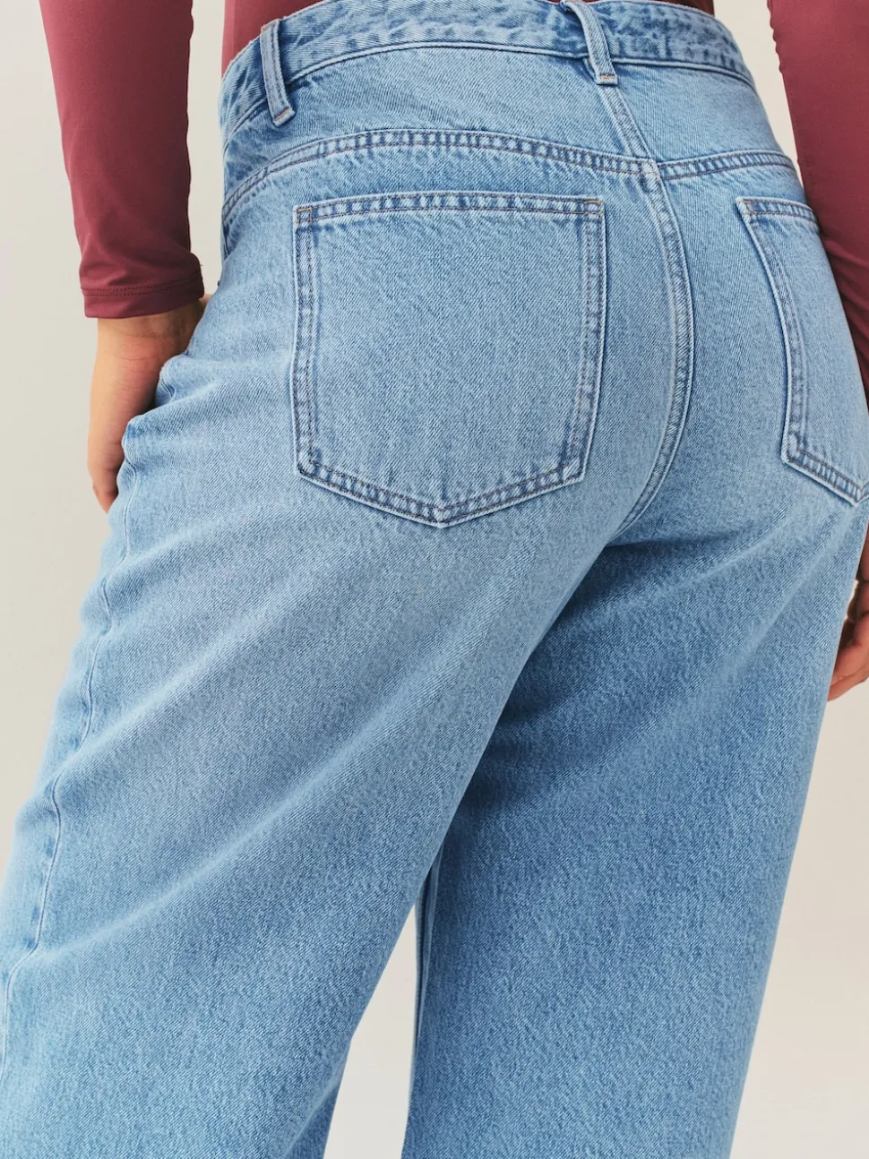 Bleu moyen - Jean Hourglass coupe large