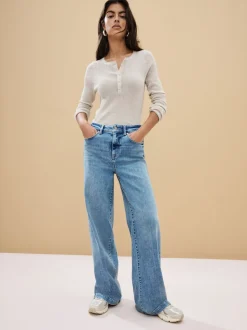 Bleu moyen - Jean large