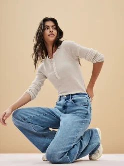 Bleu moyen - Jean large
