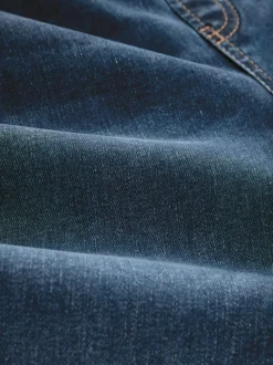 Bleu moyen - Jean évasé à enfiler Flexi Fit à taille haute