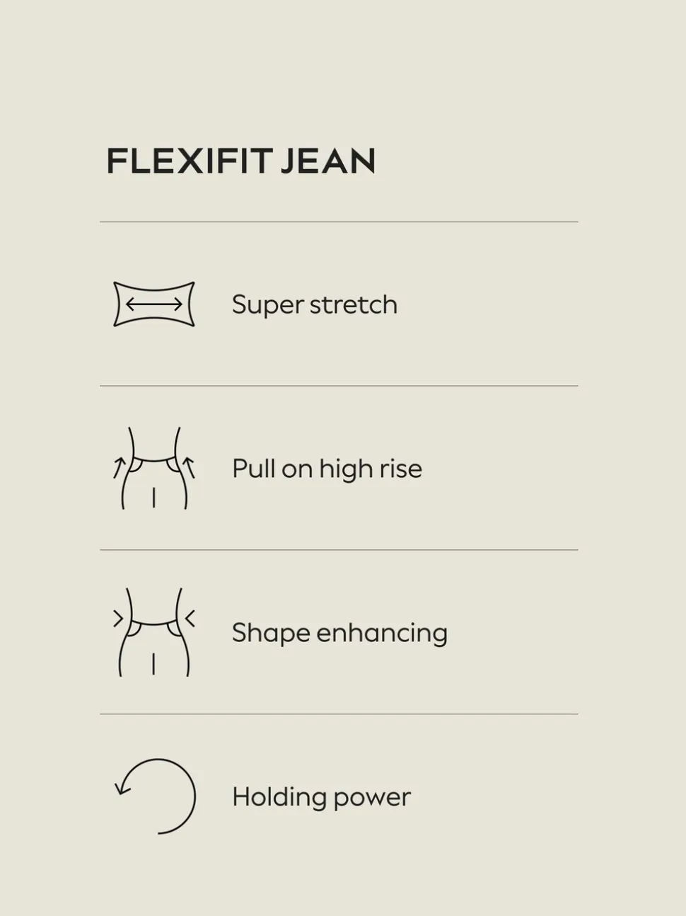 Bleu moyen - Jean évasé à enfiler Flexi Fit à taille haute