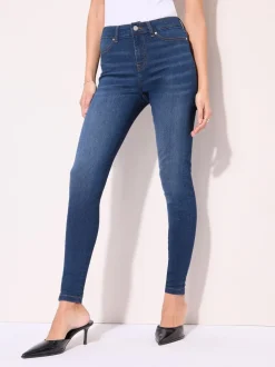 Bleu moyen - Jeggings taille haute Friends Like These
