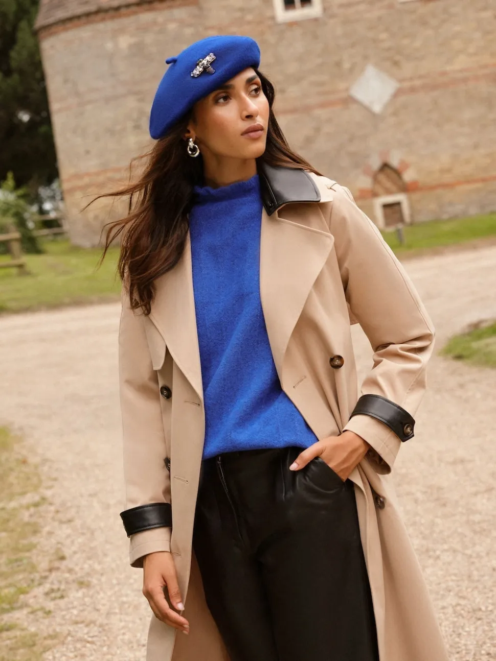 Bleu orné - Love & Roses Chapeaux