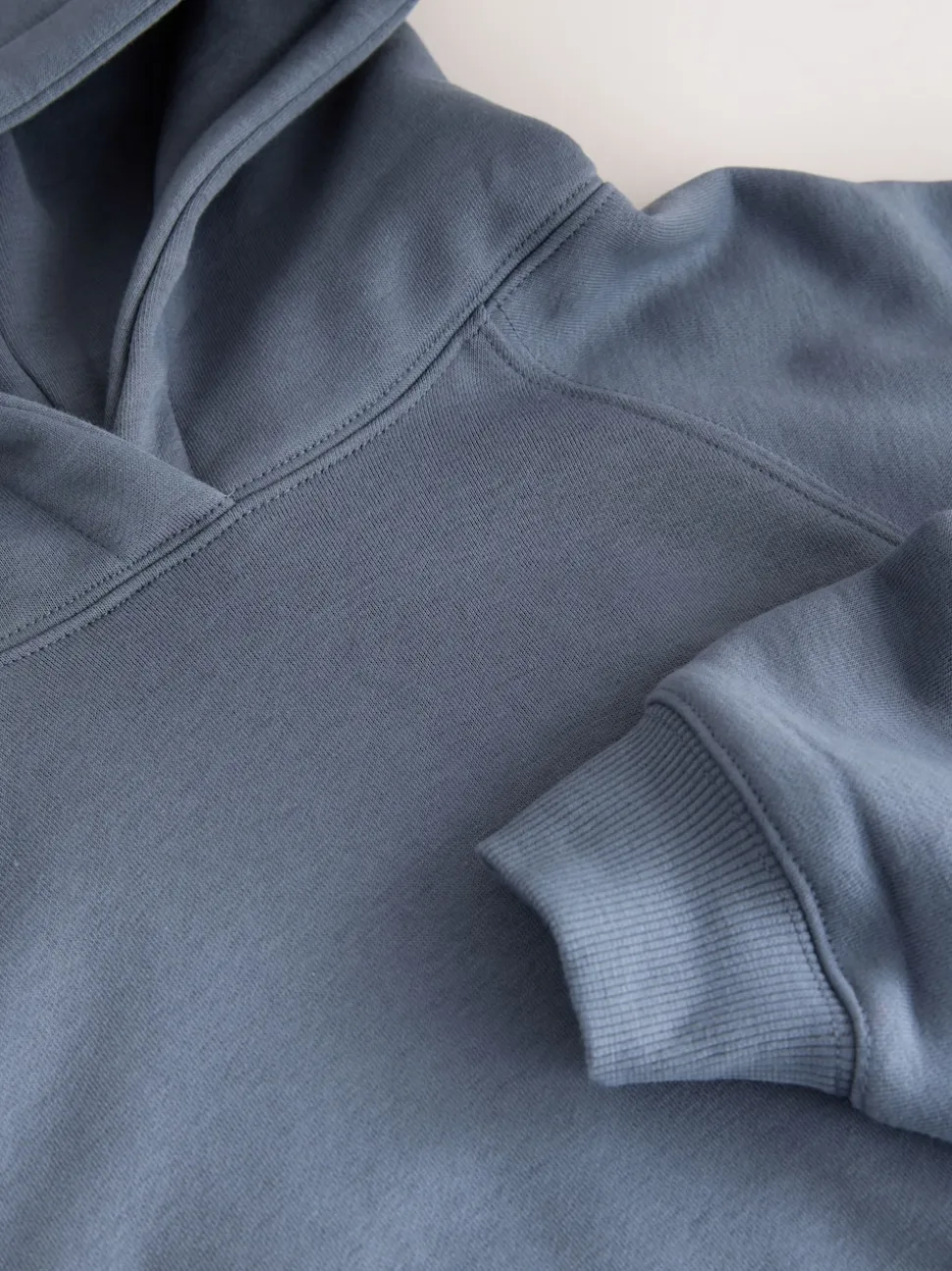 bleu pâle - Sweat à capuche épais coupe standard décontracté
