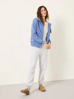 bleu pâle - Sweat-shirt à capuche zippé doublé Borg FatFace