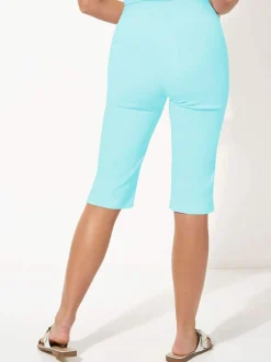bleu vif - Short Roman stretch longueur genoux