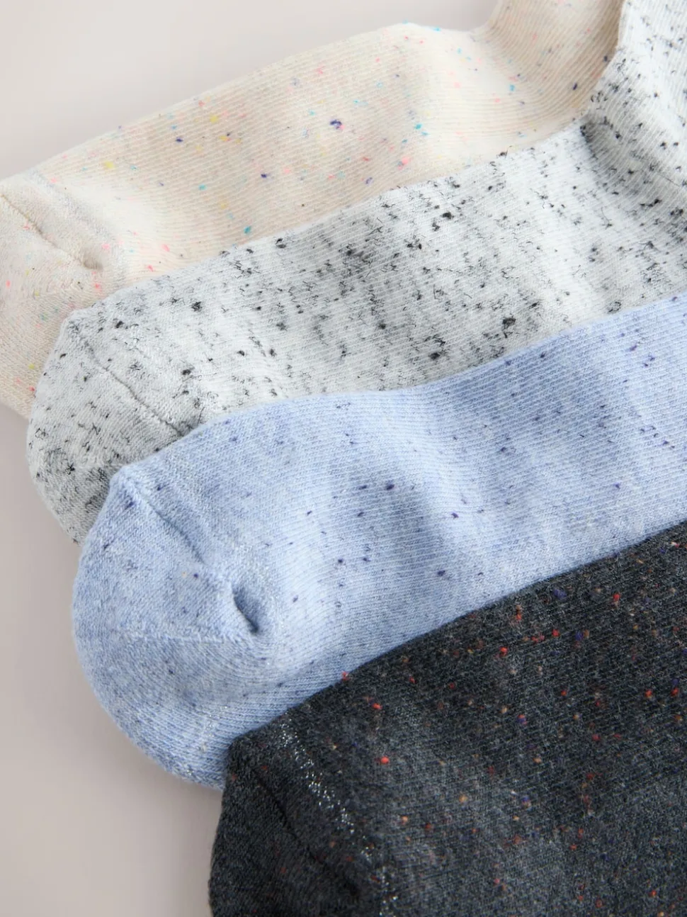 Bleu/Gris - Paquet de chaussettes à semelles coussinées de Neppy 4