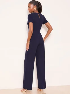 Bleu/Marine - Combinaison Lipsy Courts Manche Splice