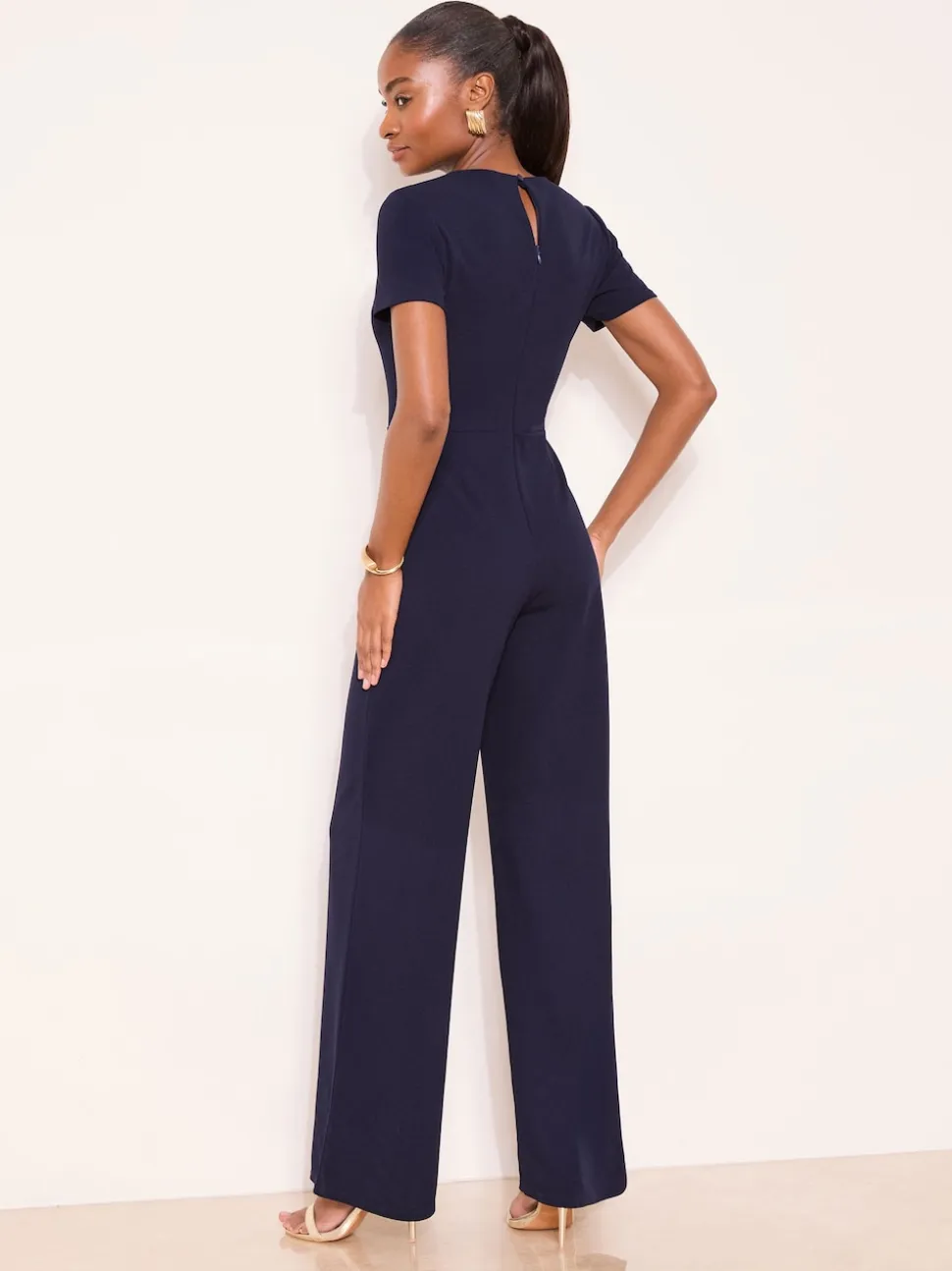 Bleu/Marine - Combinaison Lipsy Courts Manche Splice