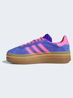 Bleu/Rose - Baskets adidas Originals Gazelle Bold W