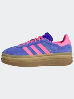 Bleu/Rose - Baskets adidas Originals Gazelle Bold W
