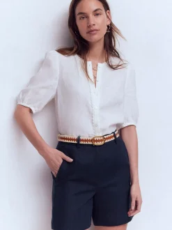 Boden Belgravia Linen Shorts