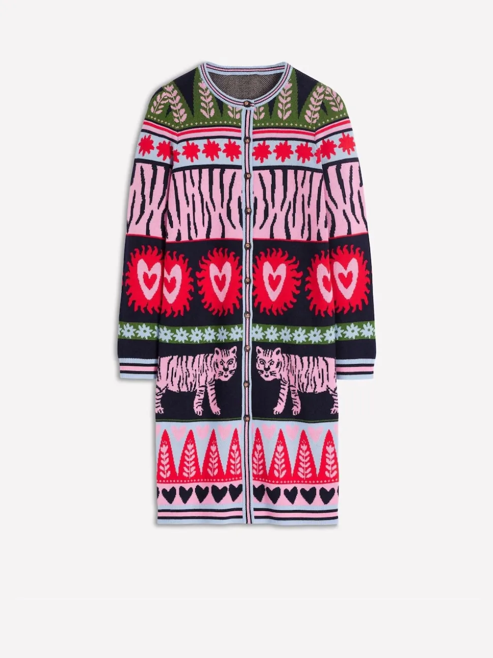 Boden Cardigan long en jacquard