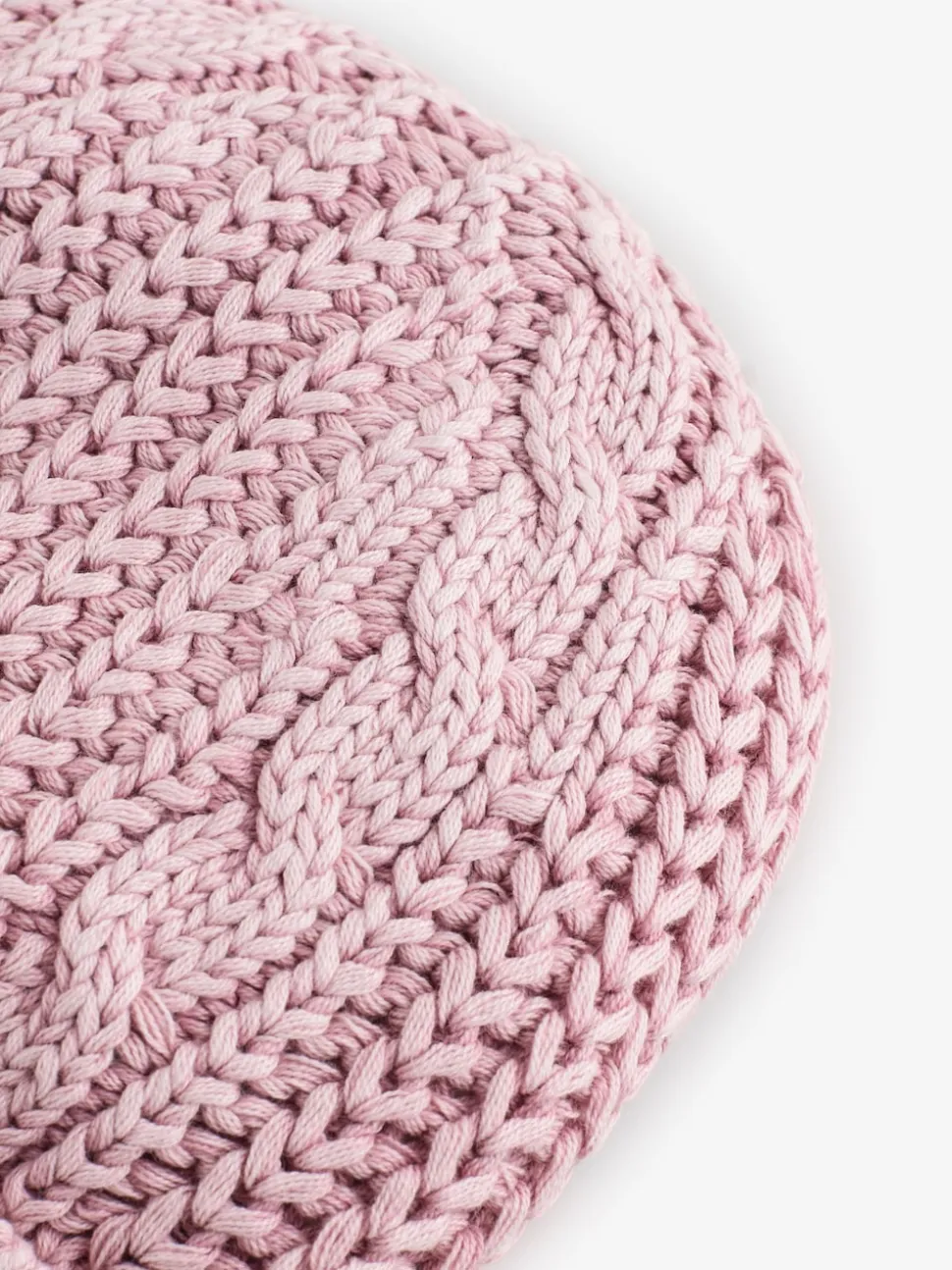 Bonnet Shabby Chic by Rachel Ashwell® rose en maille torsadée