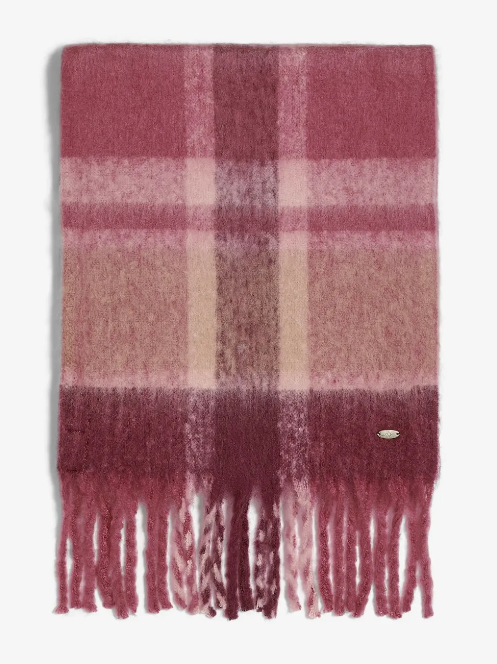 Bordeaux à carreaux - Lipsy écharpe brossée douillette
