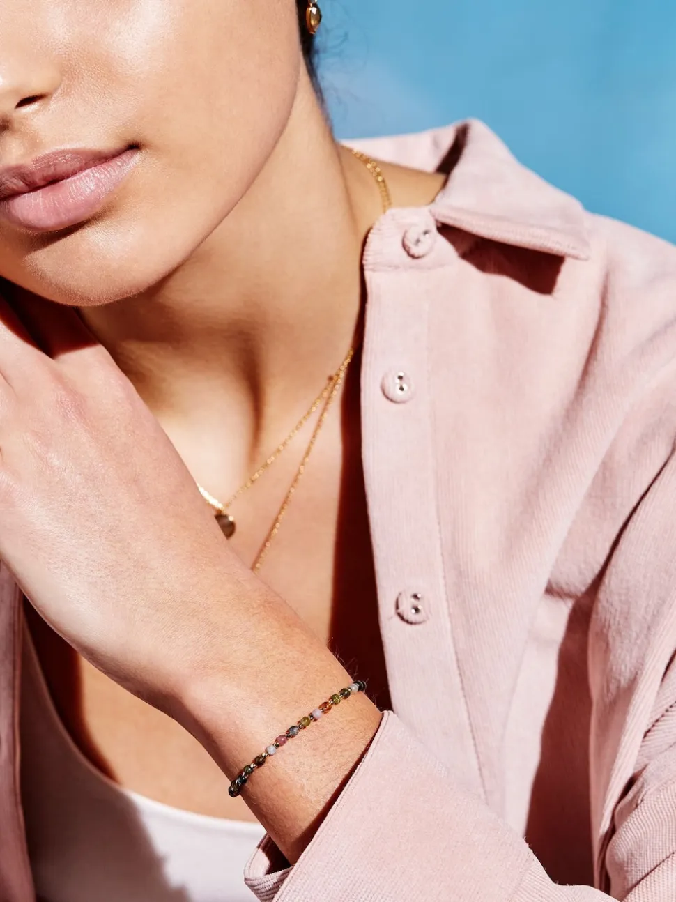 bordeaux - Estella Bartlett Tourmaline Amelia Bracelet