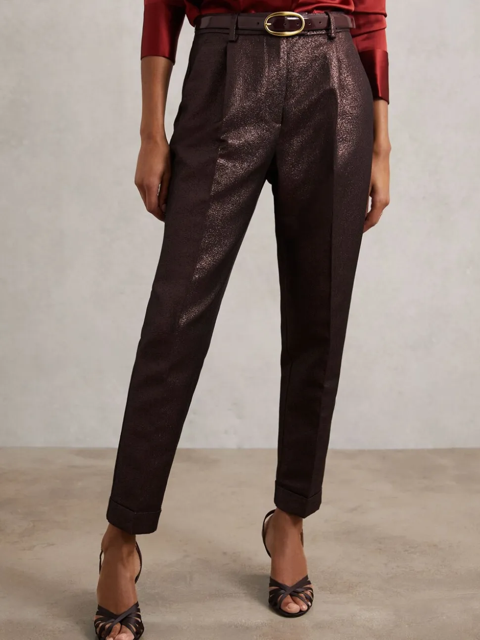 bordeaux - Pantalon Reiss Sienna