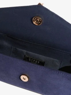Bordure fleurie bleu marine - Pochette Lipsy