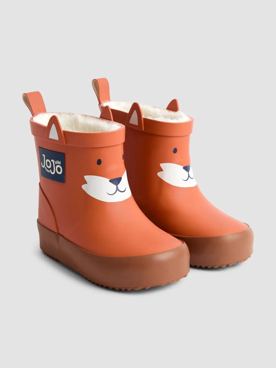 Bottes de pluie JoJo Maman Bébé courtes doublées douillettes