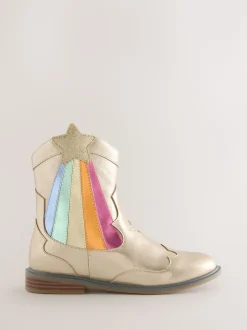 Bottes Little Bird by Jools Oliver Western métallisées