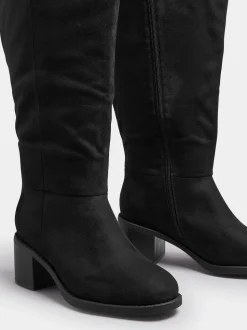 Bottes Yours Curve hauteur genou à talon carré