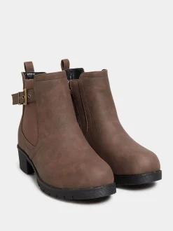 Bottines à boucle coupe extra-large Yours Curve